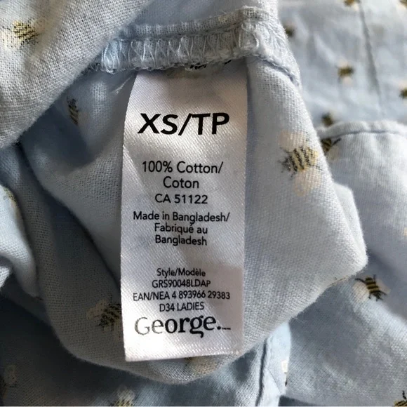 Bee Pattern Button Down Shirt - Picture 5 of 8